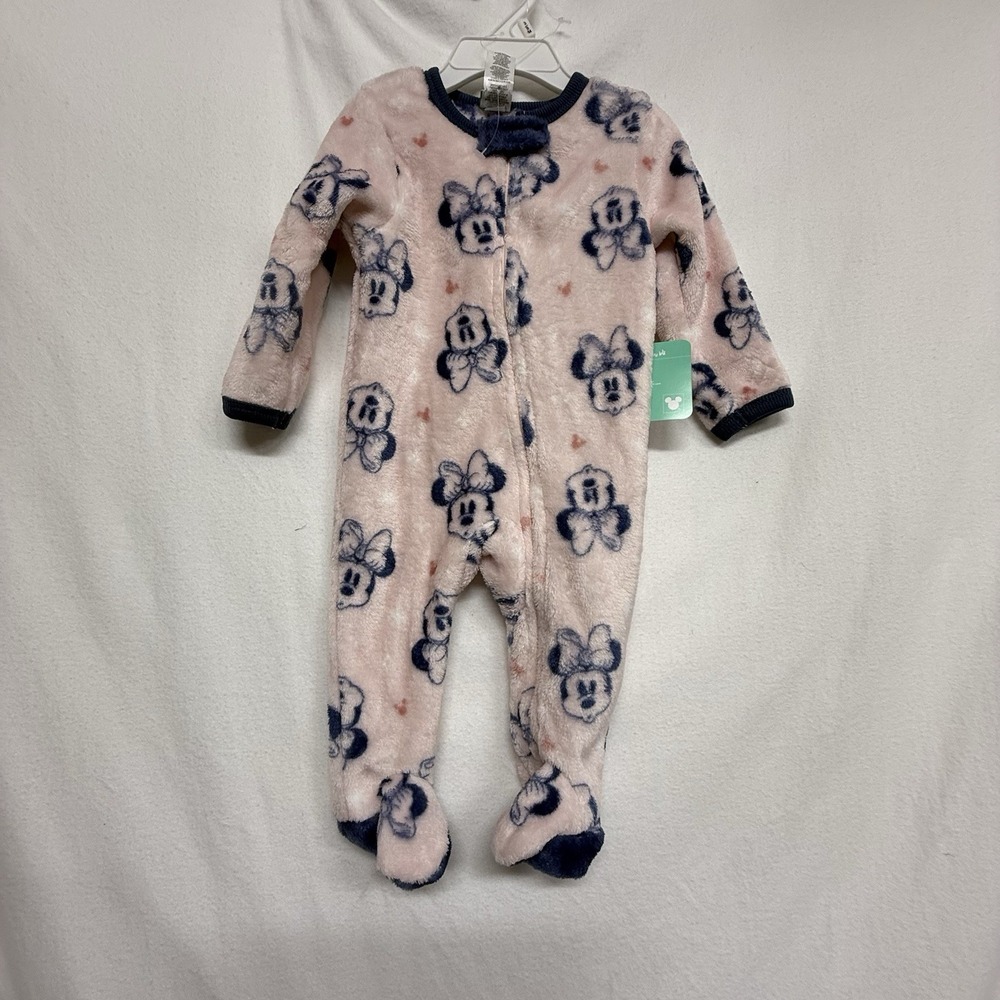 Baby Girl Minnie Mouse Sleeper Pink Warm Super Soft Size 3-6 Month New